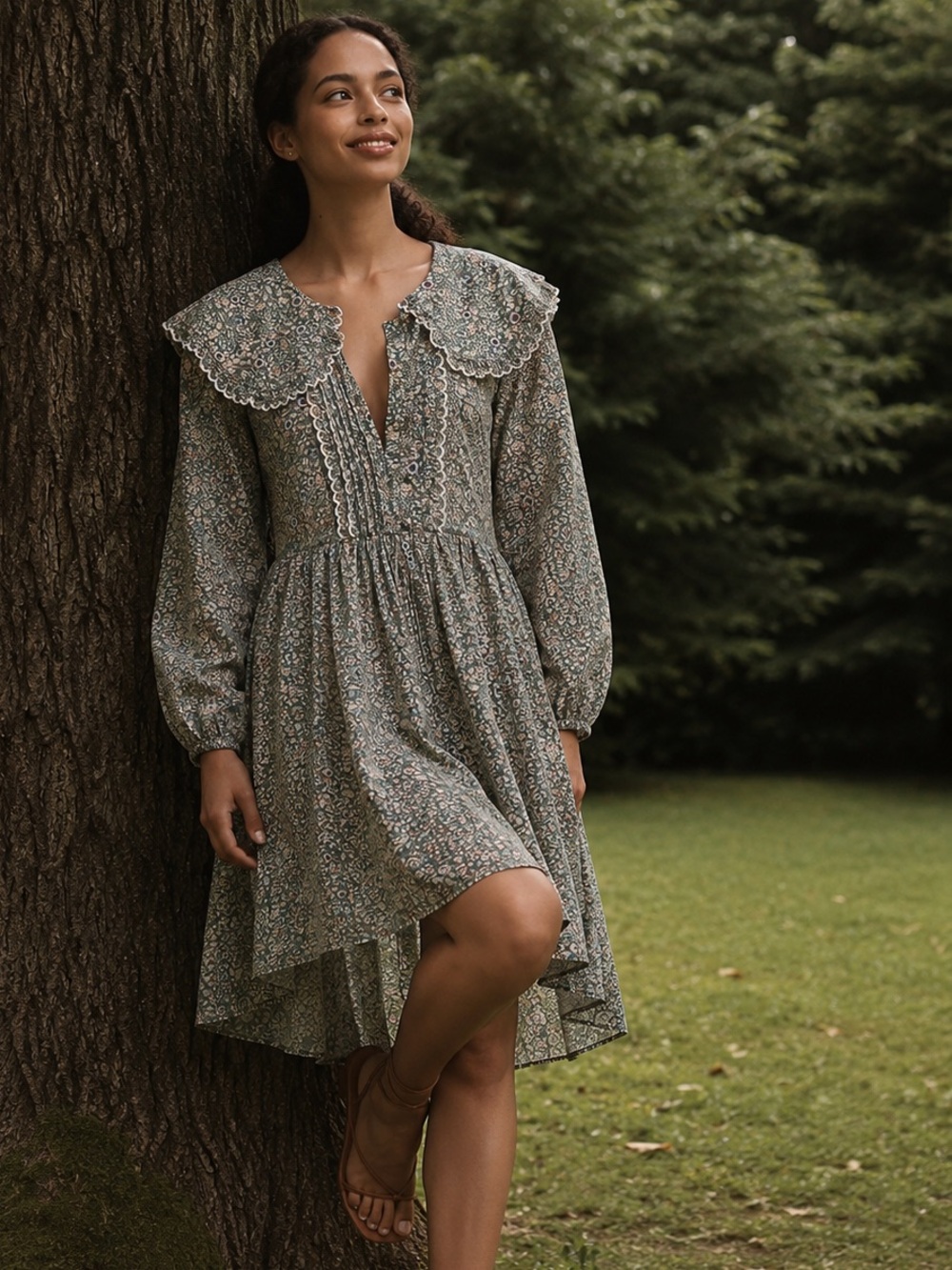 Anthropologie By Anthropologie Collared Lounge Dress
Size Small
